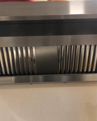 attrezzatura ristorazione cappa in acciaio