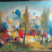 Quadro Antonino Pecoraro, olio su tela" autentico"