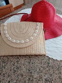 Cappello con borsa estiva 