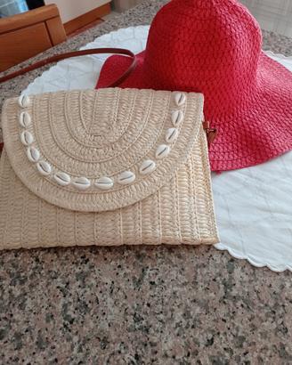Cappello con borsa estiva 