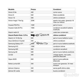 smartphone vari modelli