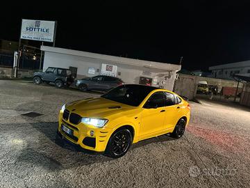 BMW X4 2.0D XDRIVE MSPORT WRAPPING GIALLO