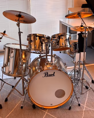 Batteria Pearl Export + Piatti Paiste