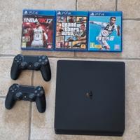 Ps4 slim 1tb + 2 joystick 