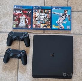 Ps4 slim 1tb + 2 joystick 
