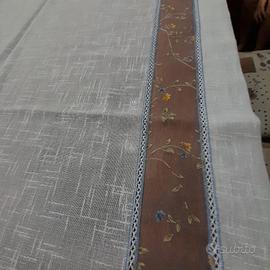 tenda singola cotone con ricami 