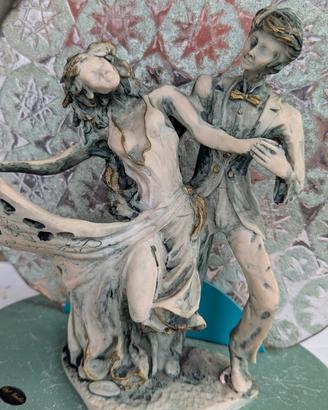 Lampada scultura danzatori/ Del Vecchio - Murano