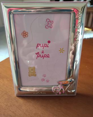 cornice argento bambina pupi e pupe  