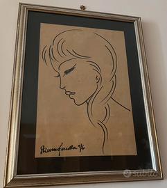 Trittico disegni originali Bruno Cascella (1976)
