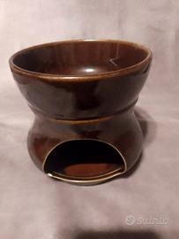 fornello in ceramica per bagna cauda 