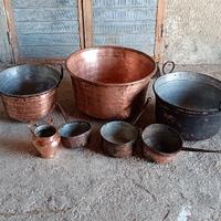 Paioli - pentolame antichi in Rame