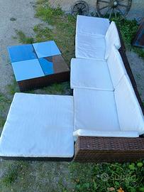 Divano da giardino