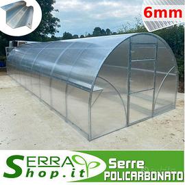 Serra tunnel 10x3 policarbonato 6mm serre orto