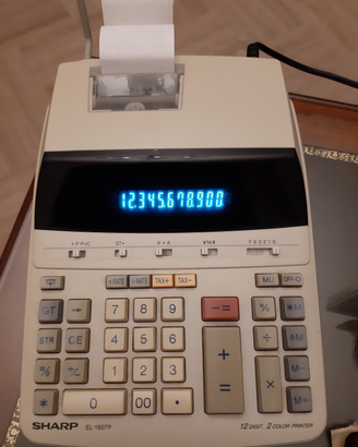Calcolatrice scrivente sharp el-1607p