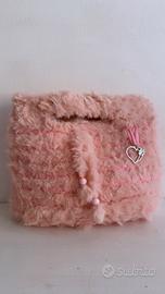 Pochette con fascia in pelliccia