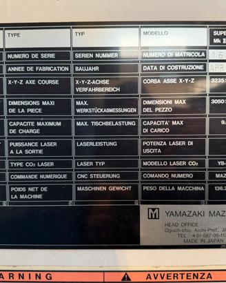 MAZAK SUPER TURBO X510 MKII - Laser CO?