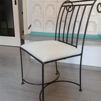 Sedie in ferro battuto