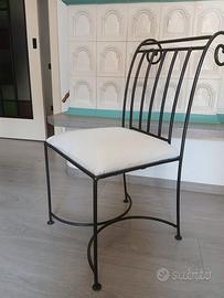 Sedie in ferro battuto