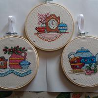 tre quadretti punto croce