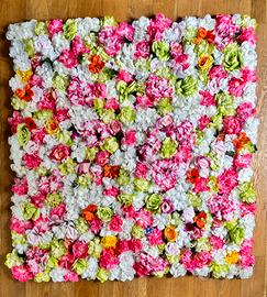 Pannello fiori artificiali