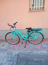Bici elettrica Bianchi E-Spillo Lady Celeste