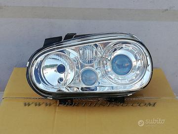 Coppia fari R32-look VW Golf 4 98-03 cromo