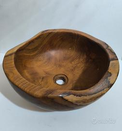 Lavabo bagno da appoggio Cipi' Sarong Teak Wood