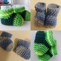 Calzini neonato 0-6 mesi fatti a mano uncinetto