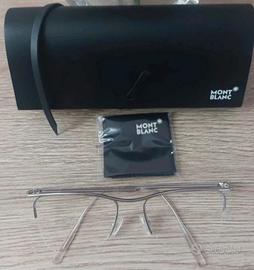 montatura occhiali donna argento montblanc