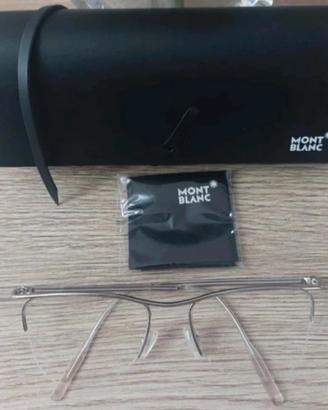 montatura occhiali donna argento montblanc