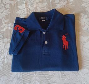 POLO RALPH LAUREN RAGAZZI ANNI 12 ,BLU,CVALLINO