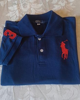 POLO RALPH LAUREN RAGAZZI ANNI 12 ,BLU,CVALLINO
