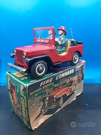 tin latta jeep fireman Nomura japan mistery