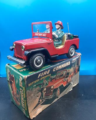 tin latta jeep fireman Nomura japan mistery