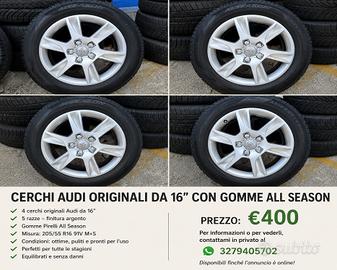 Cerchi Audi Originali 16" con gomme Pirelli
