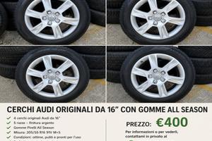 Cerchi Audi Originali 16" con gomme Pirelli