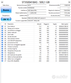 Hard Disk Seagate Barracuda 500 GB SATA 3,5"