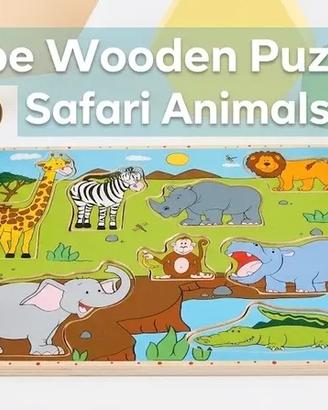 puzzle in legno Hape Animali della Giungla/Safari