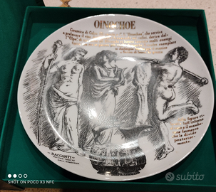 3 Piatti decorati Piero Fornasetti per MARTINI & R