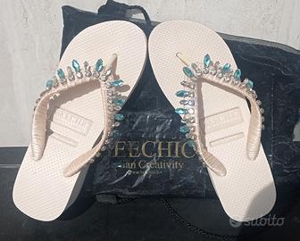 infradito con zeppa Beechic 