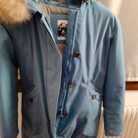 Parka donna azzurro taglia S