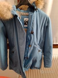 Parka donna azzurro taglia S