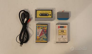 Commodore 64 Giochi + Tasto Reset + Cavo Svideo