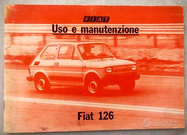 LIBRETTO USO E MANUTENZIONE ORIGINALE FIAT 126 '78