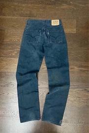 Levis’s 551 Corduroy Costine blu scuro Vintage w30