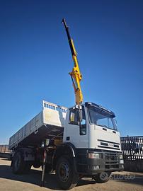 IVECO EuroCargo 170E27 Gru EFFER + Ribaltabile tri