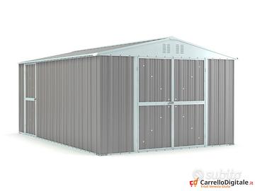 Box capanno acciaio lamiera 327x459 grigio chiaro