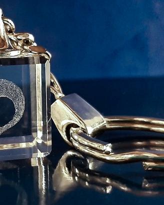 Portachiavi UNISEX , cristallo con incisione laser