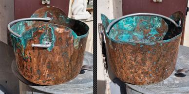 pentoloni rame e paiolo polenta,si spedizione 