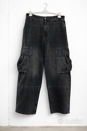 Pantaloni Cargo Pull&Bear uomo neri grigio scuro